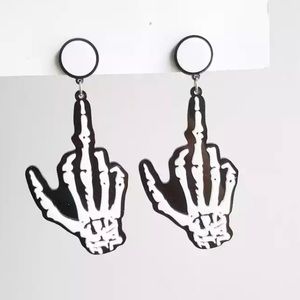 F-You Skeleton Earrings / Plugs